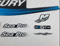 Mercury 9.9HP Two Stroke SeaPro 1999-2006 Outboard Decal Kit